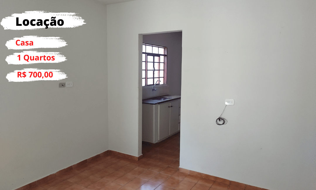 Casa com um quarto para locação