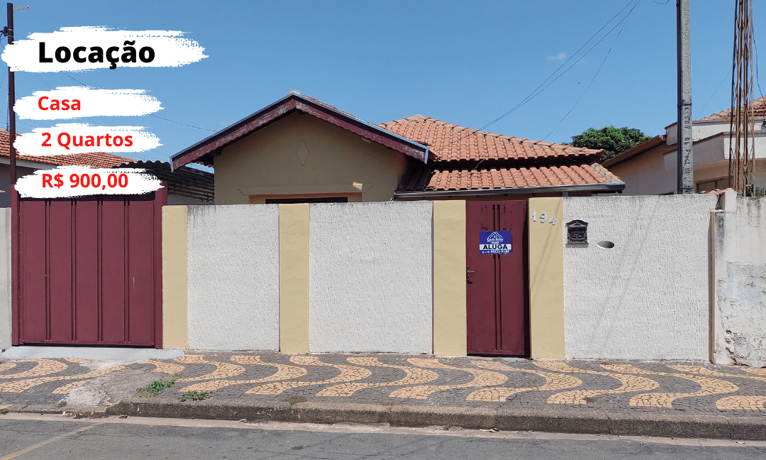 Casa para locação no centro de Aguaí