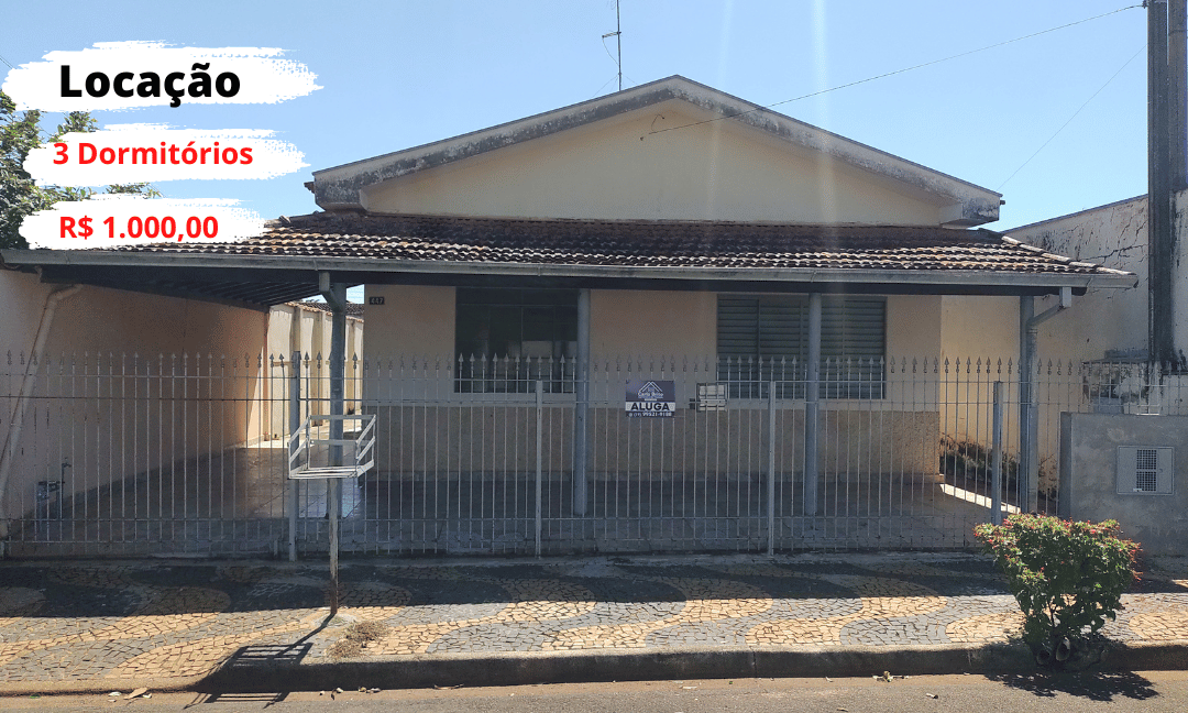 Casa com 3 quartos - Locação