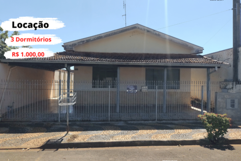 Casa com 3 quartos - Locação