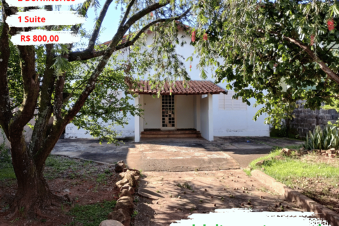 Casa com dois quartos e suite