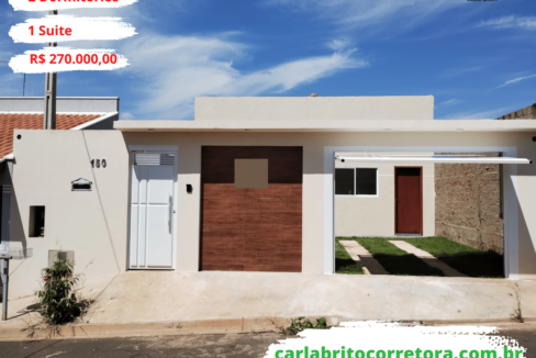 Casa a venda com dois dormitorios