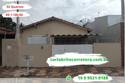 Locação - Jd Primavera - 02 Quartos 1